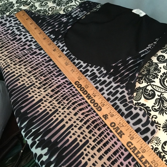 Silence & Noise black print A symmetrical dress L - Picture 5 of 8